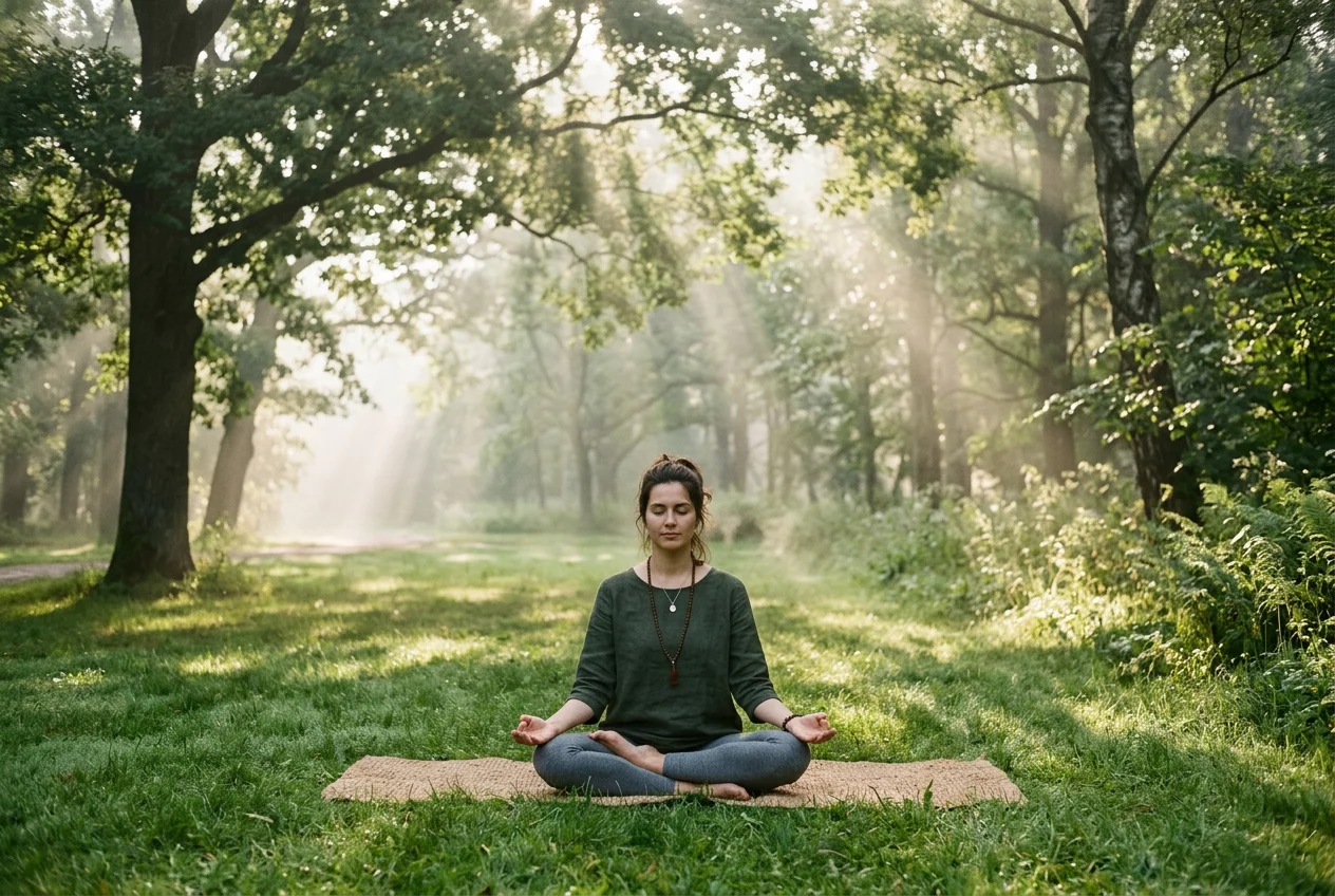 Meditation in park